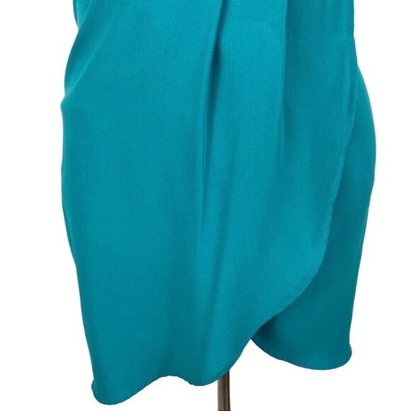 Bar III Teal dress with black lace inserts- size M - Picture 5 of 7